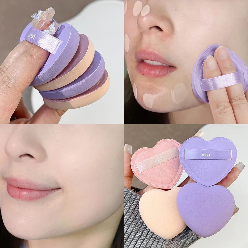 Soft Cotton Cosmetic Puff Dry Wet Usable Makeup Sponge Cushion Puff for Foundation Concealer Powder Makeup Sponge Beauty Tools