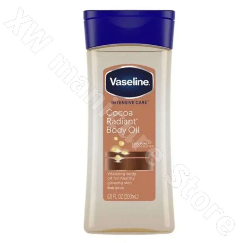 Vaseline Soins du corps Cacao Rose Café Gel corporel Huile verrouille dans l'humidité et hydrate pour améliorer la peau sèche et éplucher 200 Ml