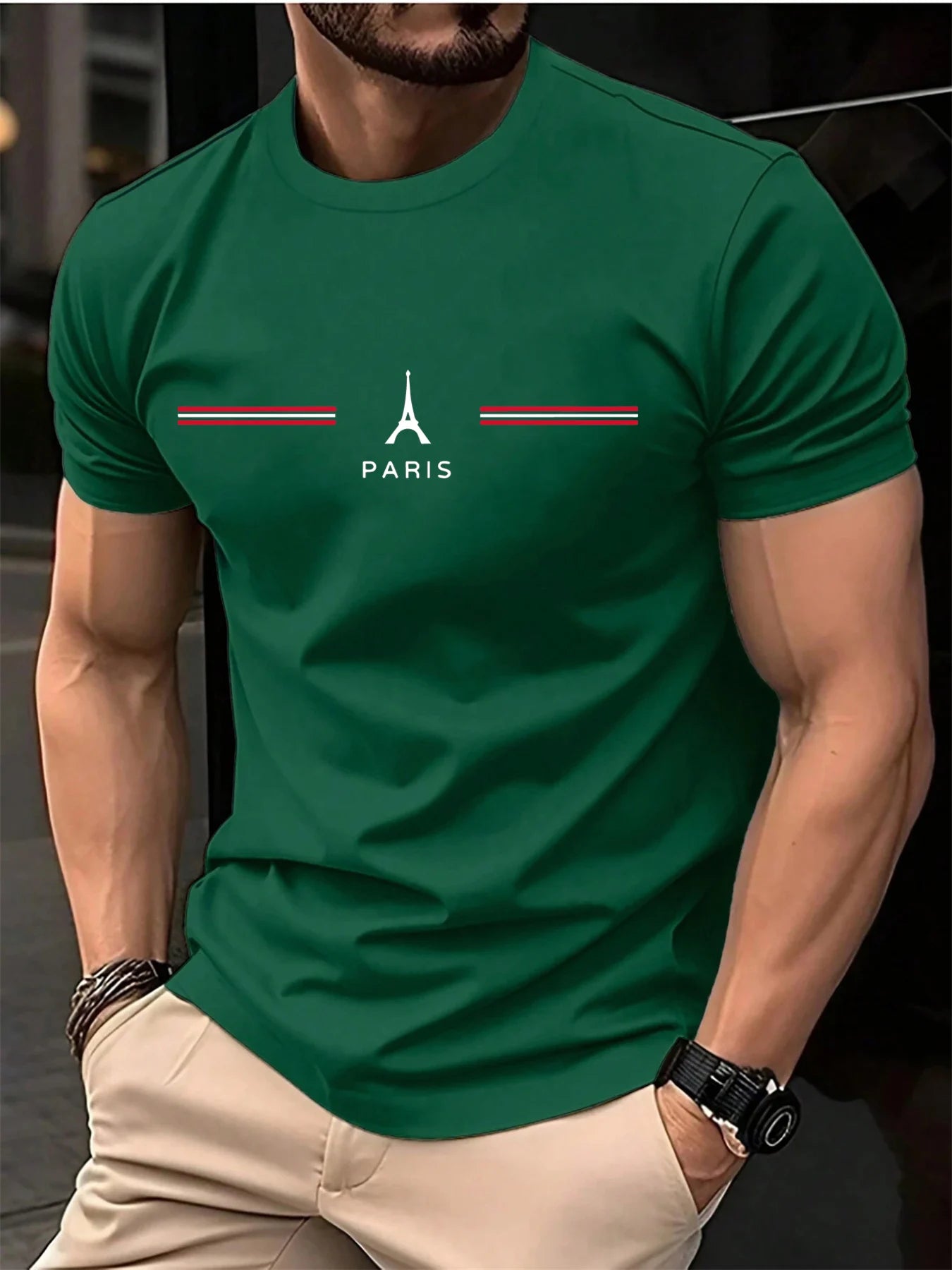 T-SHIRT MANCHES COURTES COL ROND HOMME 100% PUR COTON