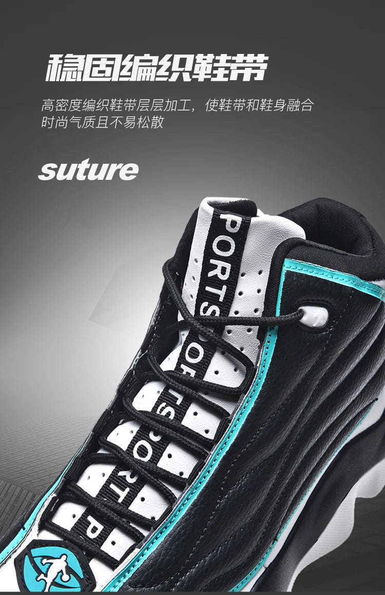 Chaussures de basket-ball de Fitness pour hommes de haute qualité chaussures de basket-ball baskets pour hommes automne haut anti-dérapant baskets d'extérieur