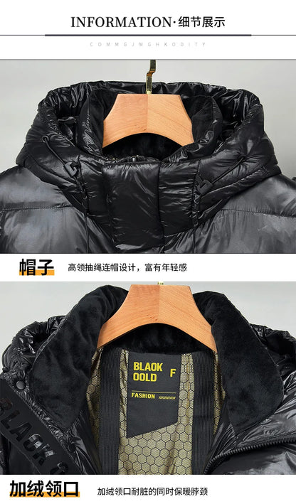 Doudoune d'hiver pour hommes, manteau thermique épais et imperméable de haute qualité, manteaux chauds à capuche courts de couleur unie pour Couple - DOGOMET DIGITAL PLUS