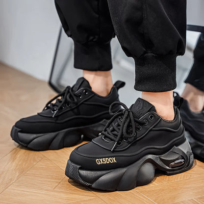 Chaussures pour hommes baskets hautes chaussures de sport de mode à semelles fines chaussures décontractées pour hommes anti-dérapant résistant à l'usure chaussures de course en plein air polyvalentes