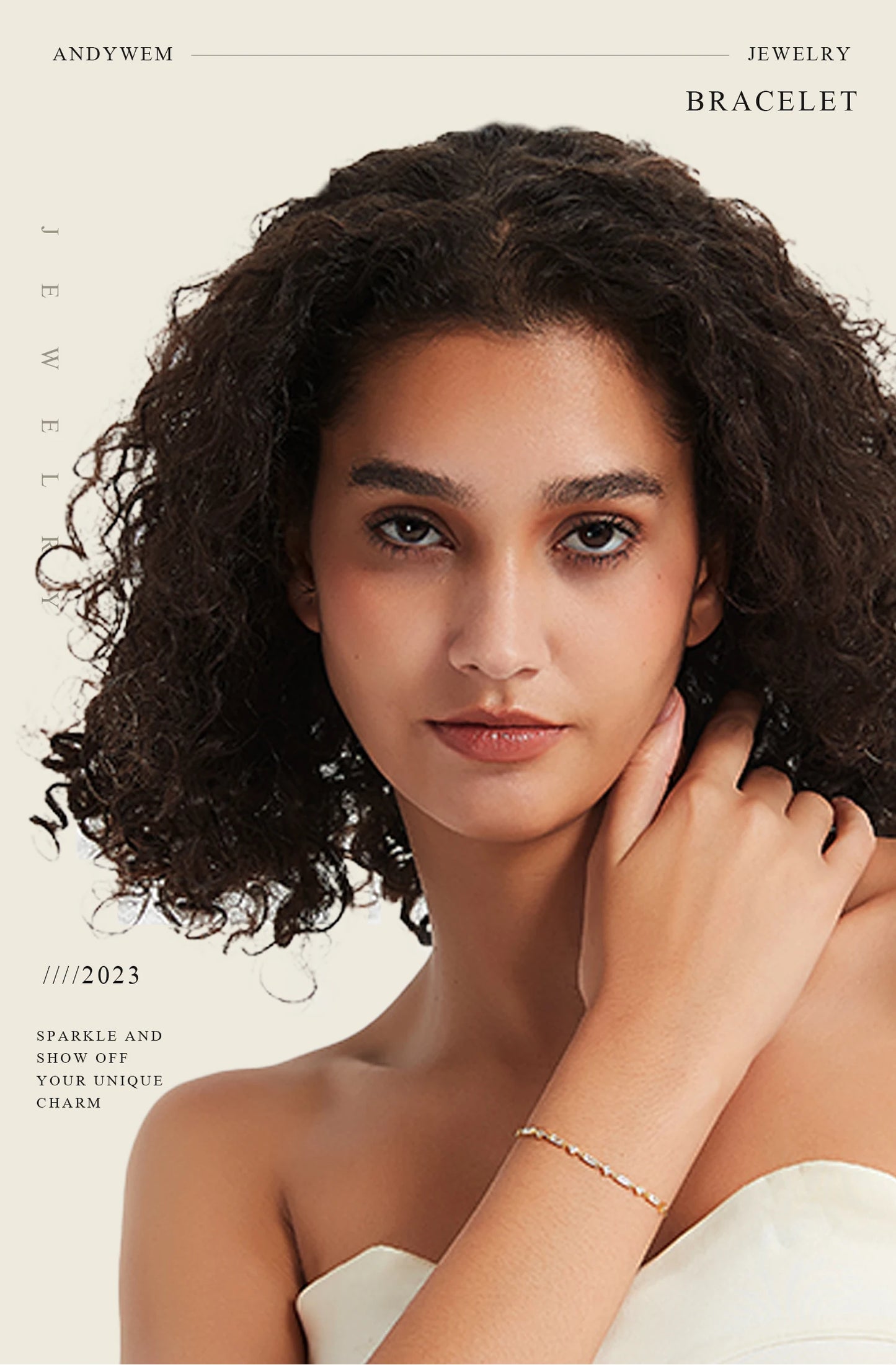 ANDYWEN – Bracelet en argent Sterling 925, 26 lettres initiales, monogramme de l'alphabet, nom en or, cristal CZ Zircon, bijoux à la mode 2021 - DOGOMET DIGITAL PLUS