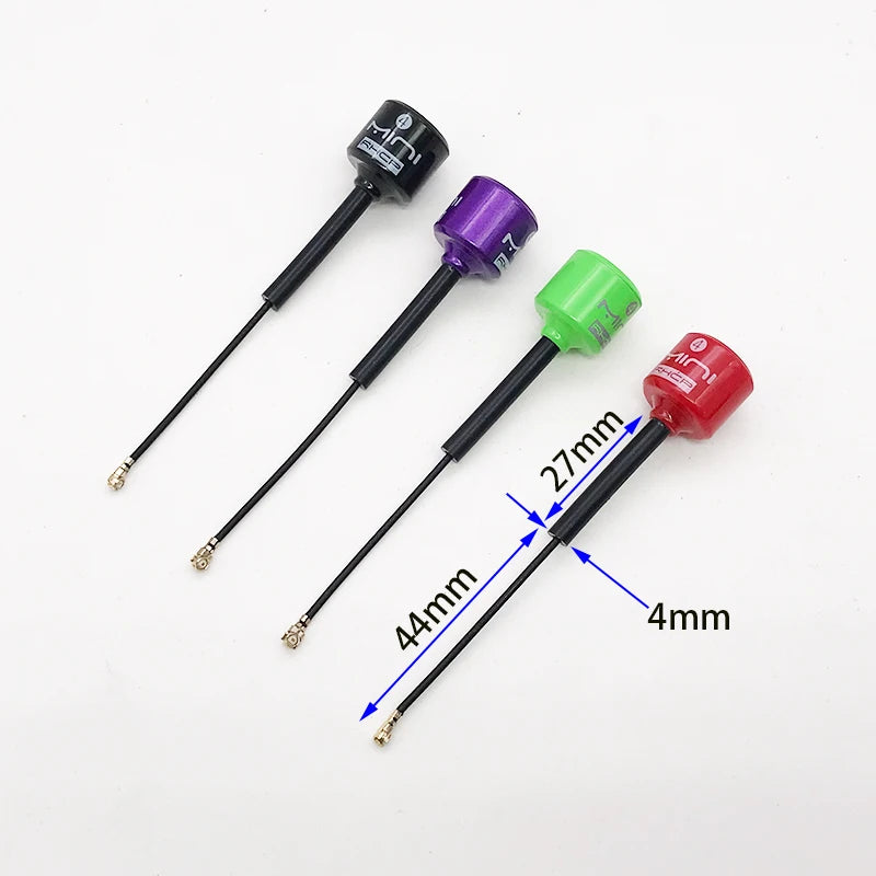 Antenne Lollipop 4 RHCP 5.8G, transmetteur/récepteur FPV 2.8Dbi à gain élevé, SMA/RP-SMA/MMCX/UFL pour pièce de drone de course RC FPV - DOGOMET DIGITAL PLUS