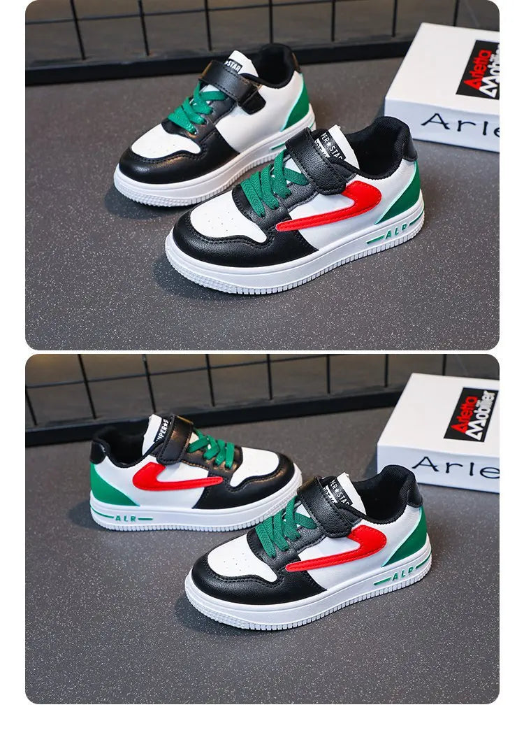 Chaussures de sport à bouton rotatif pour enfants, chaussures plates en maille respirante à filet unique, nouvelle collection été, chaussures plates pour enfants moyens et grands