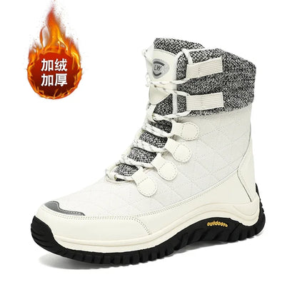 Bottes de neige imperméables à plateforme épaisse pour femmes, bottes de compétitivité, chaussures chaudes non ald, extérieur, décontracté, grande taille,-40 ℃, hiver