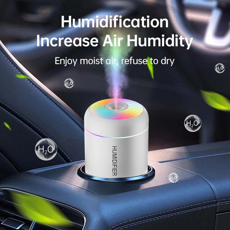 180ML Mini Air Humidifier USB Electric Aroma Diffuser Essential Oil Purifier Aromatherapy Mist Maker Lights For Car Home Bedroom - DOGOMET DIGITAL PLUS