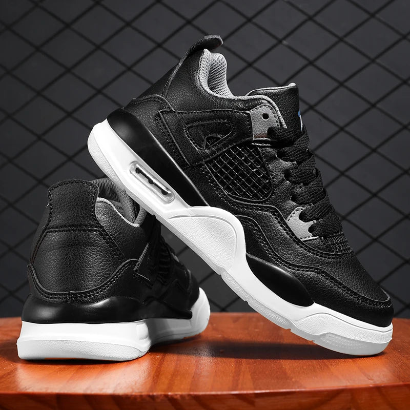 Baskets de basket-ball en cuir à lacets pour enfants, chaussures de skate plates décontractées, tennis pour enfants, qualité, mode, filles, garçons