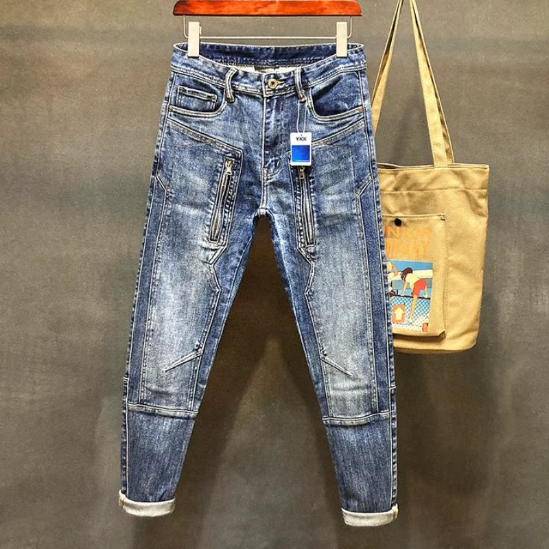 Jeans déFlexvintage déchirés pour hommes, pantalons de cow-boy pour hommes, coupe botte punk, coupe sarouel, haute qualité, Bumosquito, rétro fjL