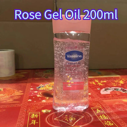 Vaseline Soins du corps Cacao Rose Café Gel corporel Huile verrouille dans l'humidité et hydrate pour améliorer la peau sèche et éplucher 200 Ml