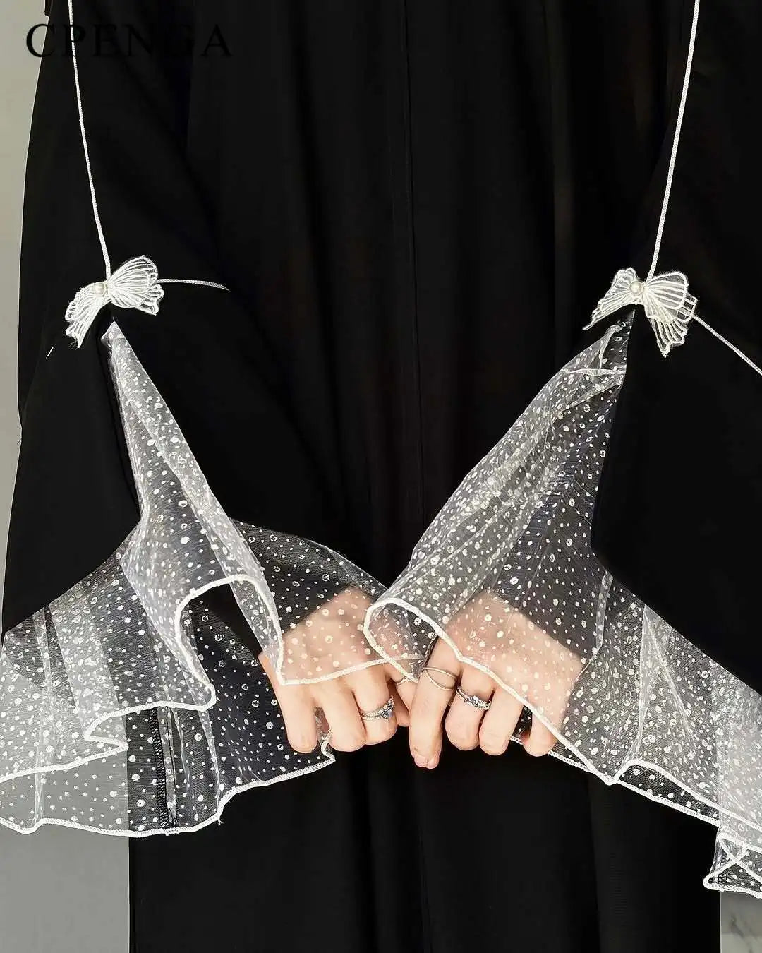 ABAYA NOIR D'ETE POUR FEMMES MUSULMANES Kaftan turc 2025