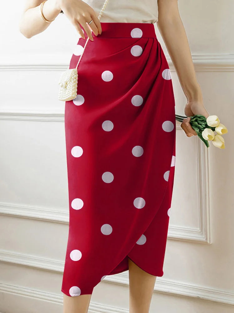 ZANZEA élégant taille haute Jupes femmes imprimé jupe longue robe 2023 été décontracté minceur Midi jupes Sexy asymétrique Faldas