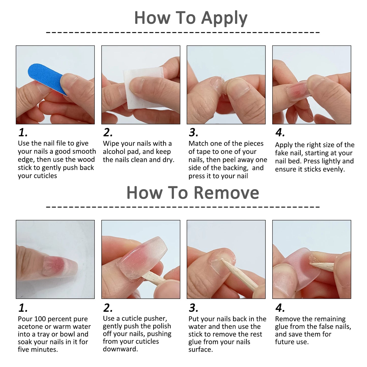 Faux ongles français à paillettes violettes et étoilées, avec strass, doux et Cool, à pression, couverture complète, pointes de manucure en acrylique, 24 pièces