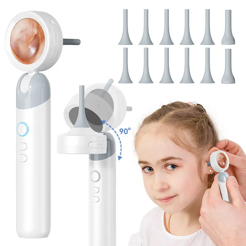 Caméra auriculaire visuelle, objectif 3.2mm, 1080P HD, contrôle de la bouche et du nez avec 4 lumières pour enfants et adultes, Support pour animaux de compagnie, prise de photos, connexion PC