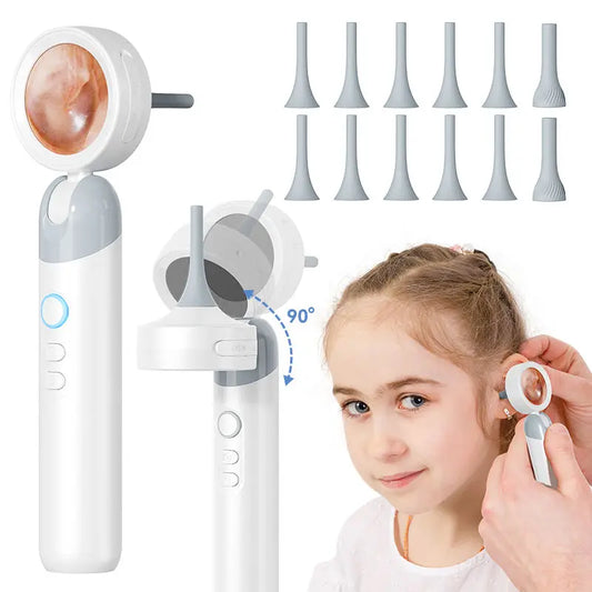 Caméra auriculaire visuelle, objectif 3.2mm, 1080P HD, contrôle de la bouche et du nez avec 4 lumières pour enfants et adultes, Support pour animaux de compagnie, prise de photos, connexion PC