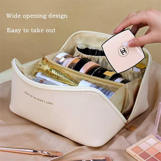 Cosmetic bag portable skin care products large capacity pillow bag high-end makeup travel toiletries storage bag