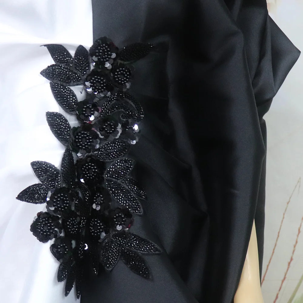 Mode boubou africain femme couleur bloquant robe africaine broderie décoration afrique vêtements