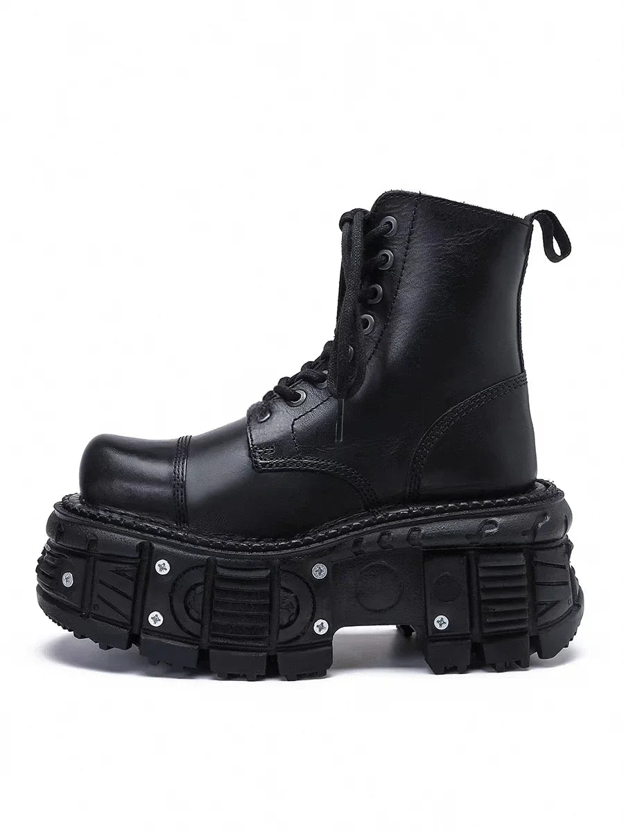 Cuir rehaussé 10 cm à semelles épaisses hommes haut de gamme Style britannique 2025 nouvelles bottes pour hommes à la mode - DOGOMET DIGITAL PLUS