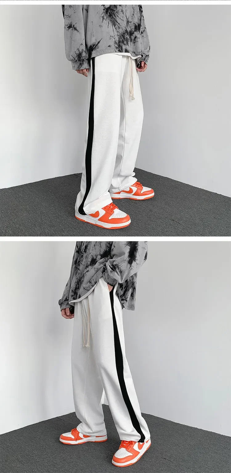 Designer hommes pantalon femmes imprimer mode style pantalons longs décontracté hommes arc-en-ciel palmiers jogger rayures cordon anges pantalon asiatique