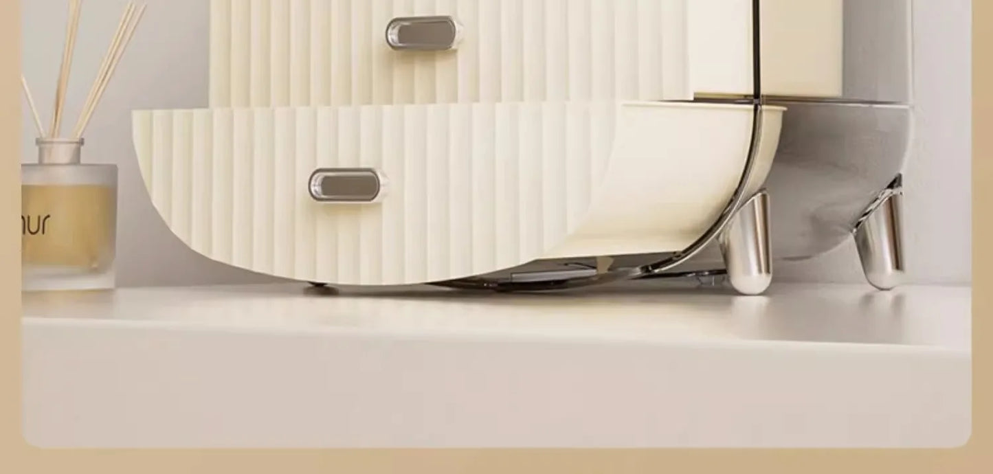 Internet celebrity cosmetics storage box, household box, desktop transparent dustproof cabinet, dressing table, skincare shelf