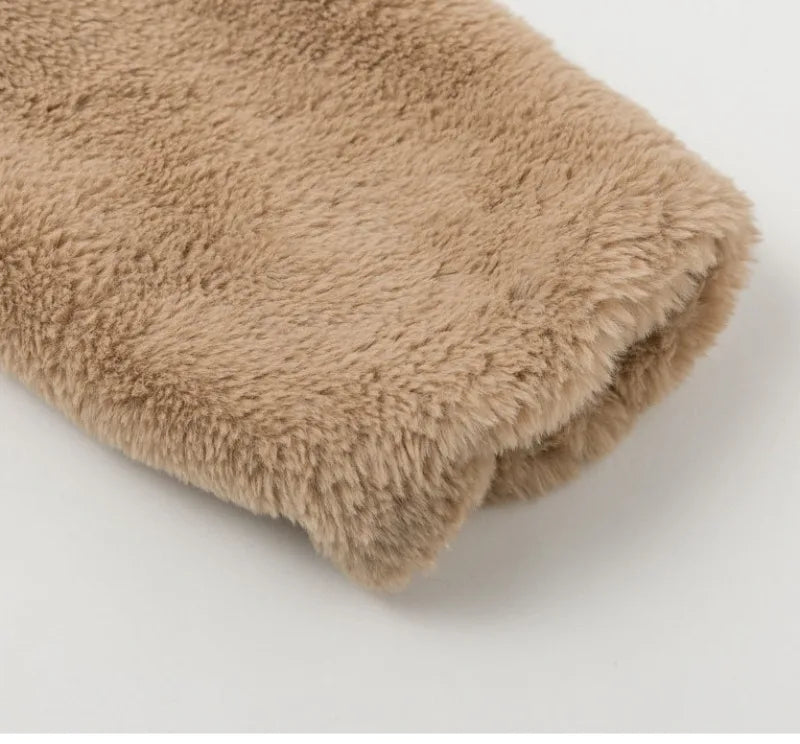 Automne hiver manteau pour femmes 2025 nouveau élégant ours en peluche chaud épaissir polaire fausse fourrure manteaux veste femmes à manches longues vêtements d'extérieur - DOGOMET DIGITAL PLUS