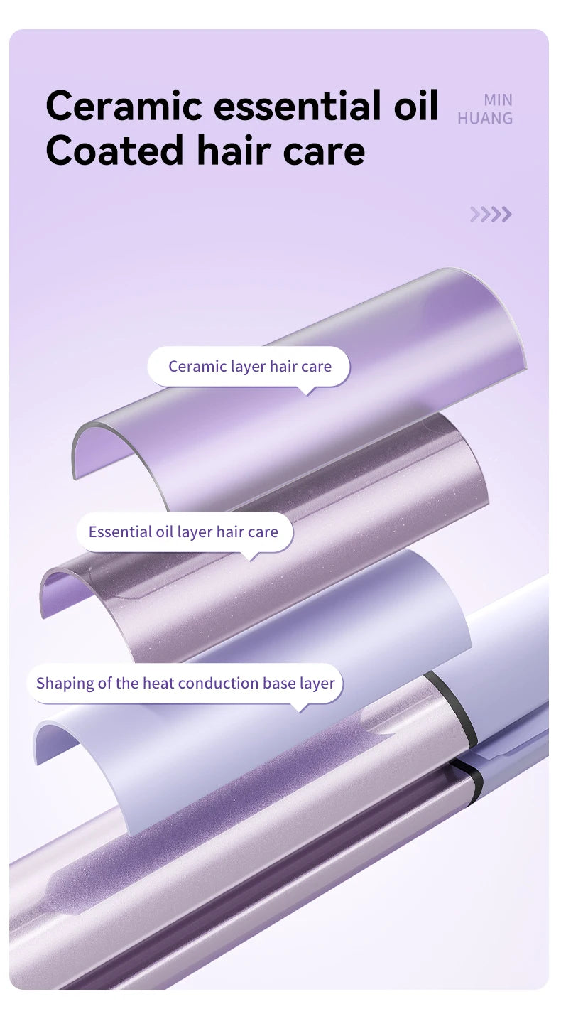 Fer à friser les cheveux 32mm bigoudi baguette professionnelle pinces bouclées en céramique électrique Salon outil de coiffure petit fer à sertir