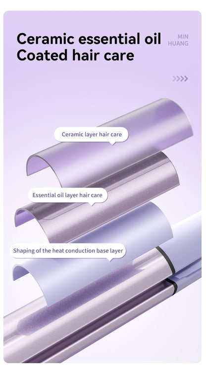 Fer à friser les cheveux 32mm bigoudi baguette professionnelle pinces bouclées en céramique électrique Salon outil de coiffure petit fer à sertir