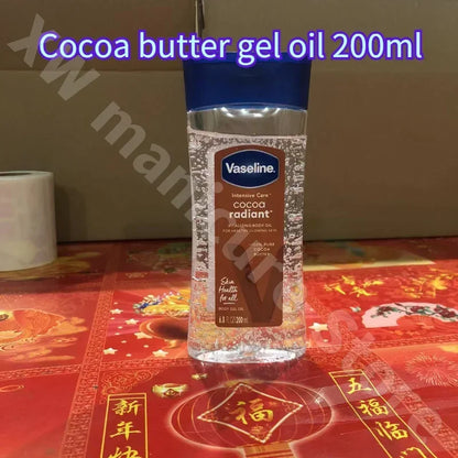 Vaseline Soins du corps Cacao Rose Café Gel corporel Huile verrouille dans l'humidité et hydrate pour améliorer la peau sèche et éplucher 200 Ml