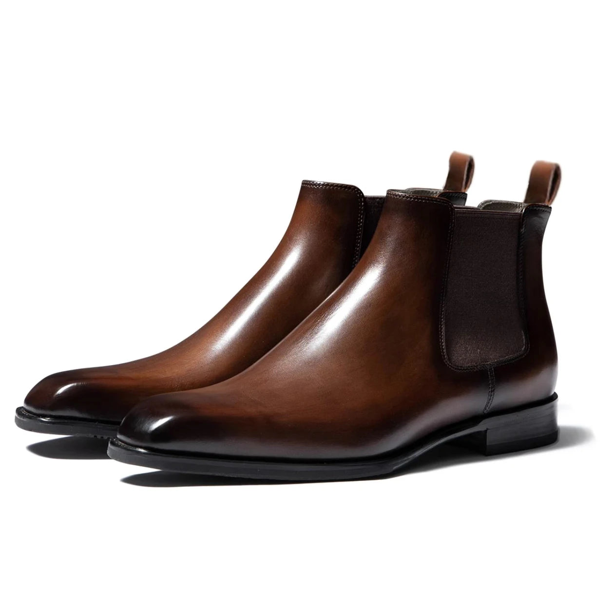 Bottines Chelsea en PU marron pour hommes, chaussures polyvalentes, décontractées, Style britannique, vêtements de fête de rue, robe classique, nouvelle collection