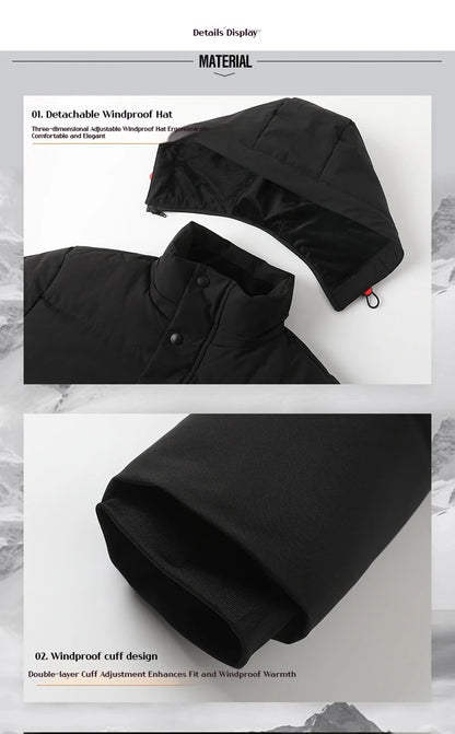 2025 veste d'hiver Parka manteau d'hiver pour papa Parka pour hommes d'âge moyen personnes âgées veste en coton chaud doudoune d'hiver pour homme - DOGOMET DIGITAL PLUS