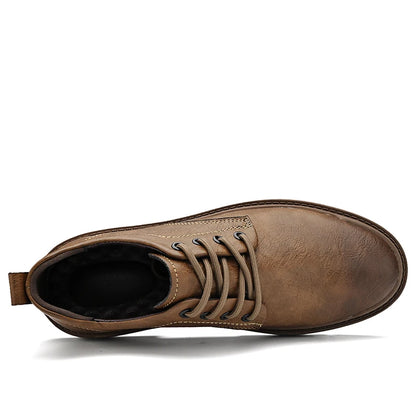 Printemps automne décontracté hommes rétro chaussures en Cuir 2023 mode Style britannique anti-dérapant Chaussure Homme Cuir marque de luxe concepteur