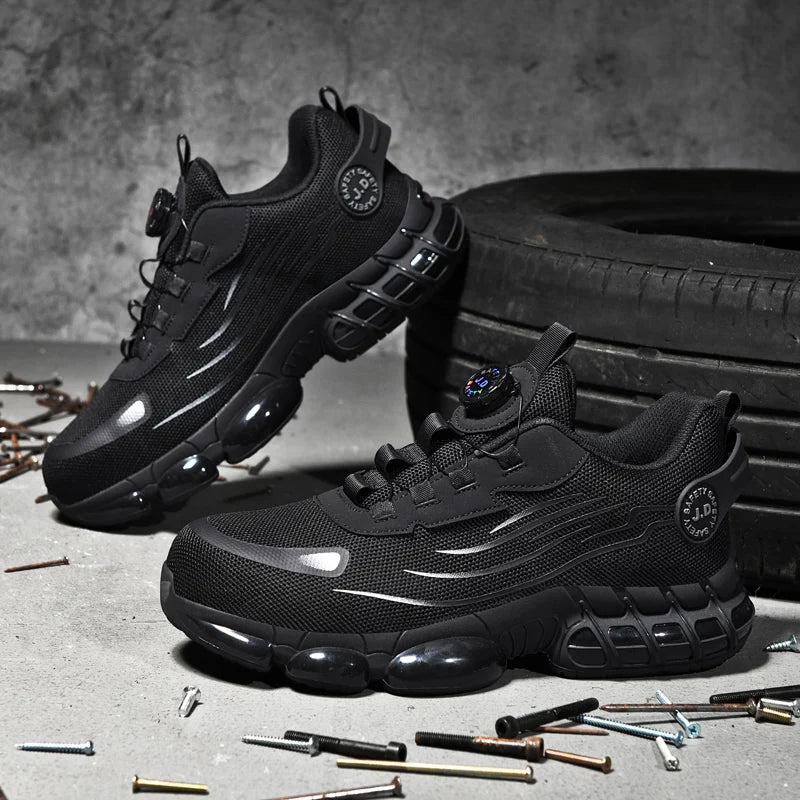 Men's Military Tactical Boots Army Boots Men Side Zipper Military Boots Men Anti-Slip Ankle Boots Work Safety Shoes Hiking Shoe - DOGOMET DIGITAL PLUS