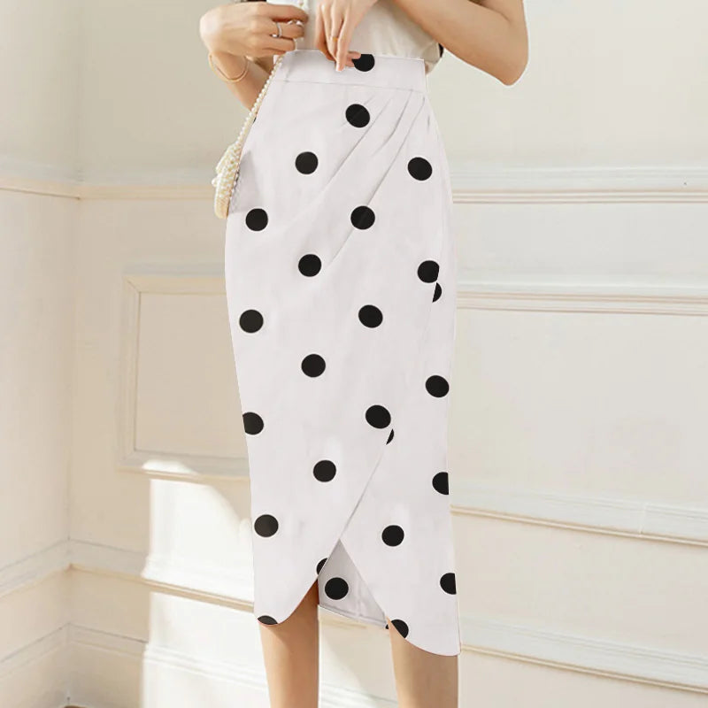 ZANZEA élégant taille haute Jupes femmes imprimé jupe longue robe 2023 été décontracté minceur Midi jupes Sexy asymétrique Faldas