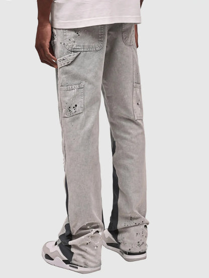 Jean délavé hommes Vintage longueur cheville pantalon taille moyenne poches bouton fermeture éclair mouche en détresse Denims Streetwear pantalon droit