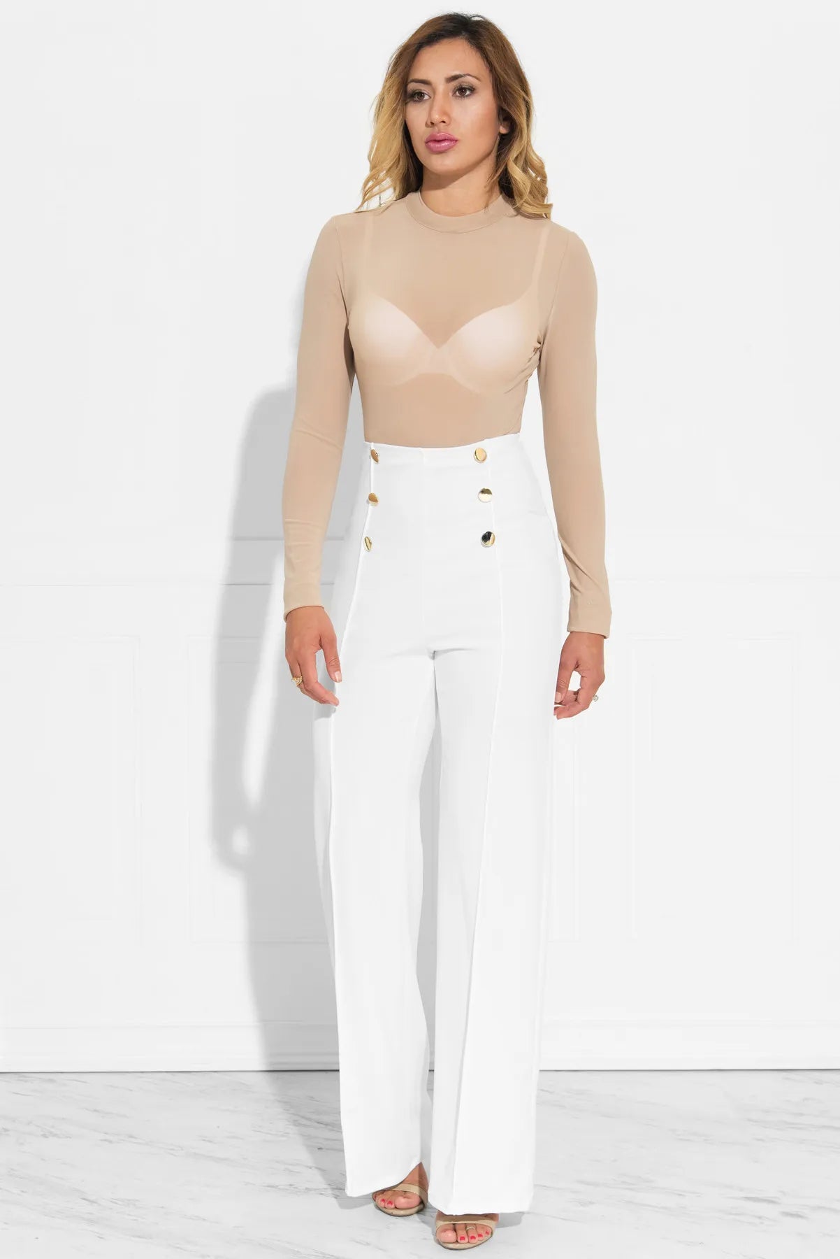 Pantalon audilong décontracté pour femme, chemises et chemisiers slim, pantalons sauvages, vêtements élégants, pantalons à jambe droite boutonnée, dame de bureau