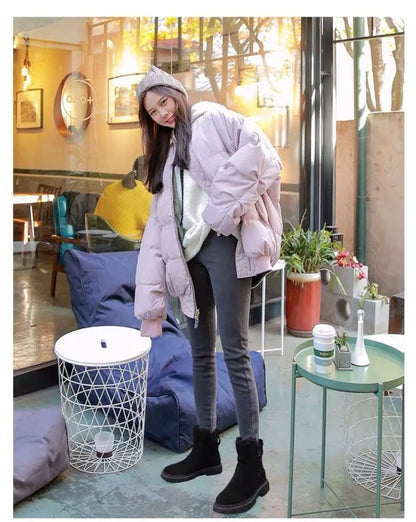 2025 hiver femmes bottes en peluche chaud bottes De neige mode haut coton bottes pour femmes gland fermeture éclair bottine Botas De Mujer - DOGOMET DIGITAL PLUS