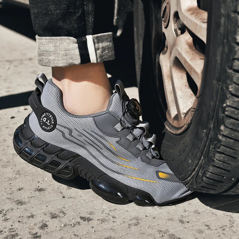 Men's Military Tactical Boots Army Boots Men Side Zipper Military Boots Men Anti-Slip Ankle Boots Work Safety Shoes Hiking Shoe - DOGOMET DIGITAL PLUS