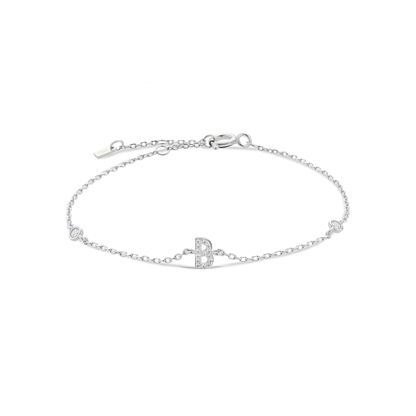 ANDYWEN – Bracelet en argent Sterling 925, 26 lettres initiales, monogramme de l'alphabet, nom en or, cristal CZ Zircon, bijoux à la mode 2021 - DOGOMET DIGITAL PLUS