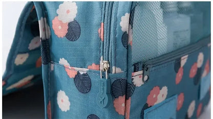 Cosmetic Bag Women Travel Pouch Waterproof Toiletries Beauty Organizer Ladies Bathroom Neceser Makeup Storage Bag With Hook