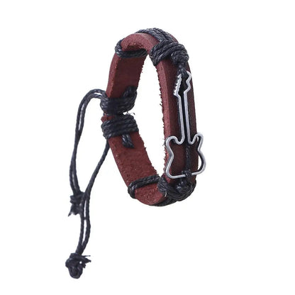 1pc Chain Friendship Men Wristbands Adjustable Women Bracelets Antique Jewelry Charm Bangles Guitar Bracelets