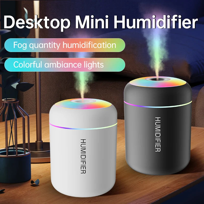 180ML Mini Air Humidifier USB Electric Aroma Diffuser Essential Oil Purifier Aromatherapy Mist Maker Lights For Car Home Bedroom - DOGOMET DIGITAL PLUS