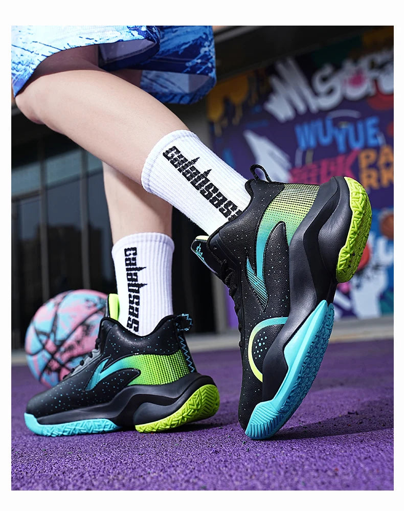 Chaussures de basket-ball nouveau modèle 2025 – Chaussures de sport antidérapantes et résistantes à l'usure pour hommes et femmes, adaptées aux activités décontractées.