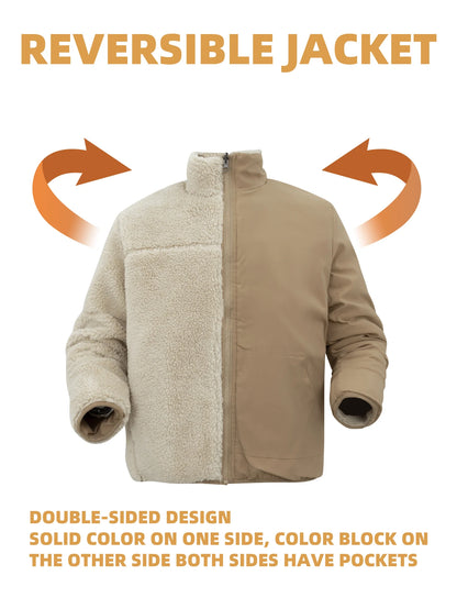 Veste polaire pour hommes, pour randonnée et aventure, vêtements chauds d'hiver, vêtements quotidiens décontractés, Design à la mode, manteaux de fourrure pour hommes - DOGOMET DIGITAL PLUS
