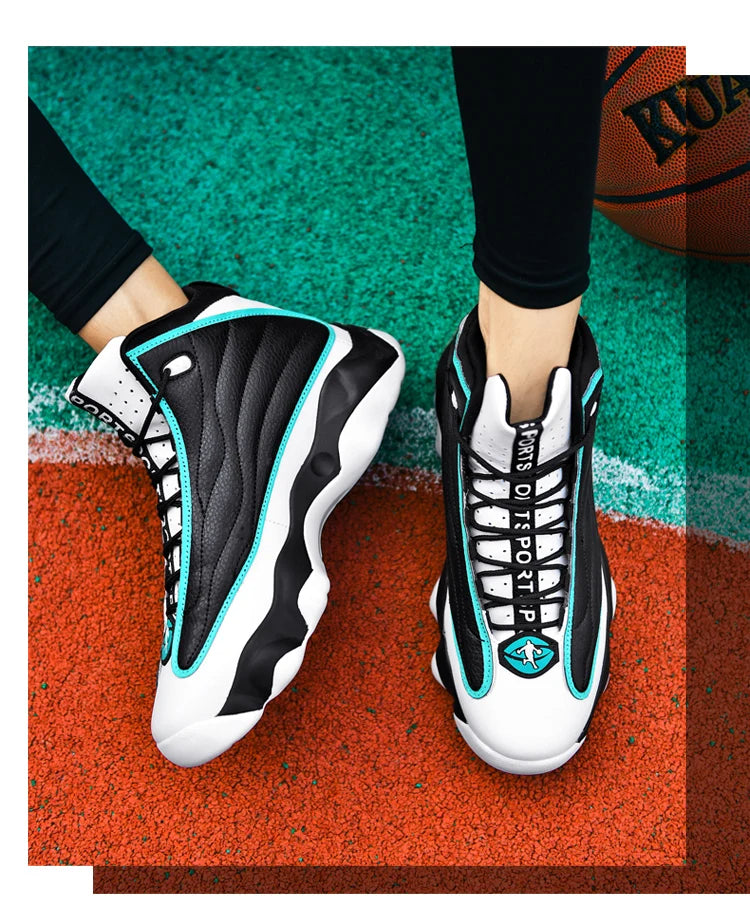 Chaussures de basket-ball de Fitness pour hommes de haute qualité chaussures de basket-ball baskets pour hommes automne haut anti-dérapant baskets d'extérieur