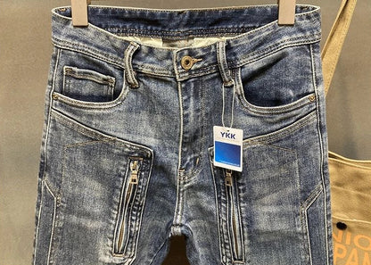 Jeans déFlexvintage déchirés pour hommes, pantalons de cow-boy pour hommes, coupe botte punk, coupe sarouel, haute qualité, Bumosquito, rétro fjL