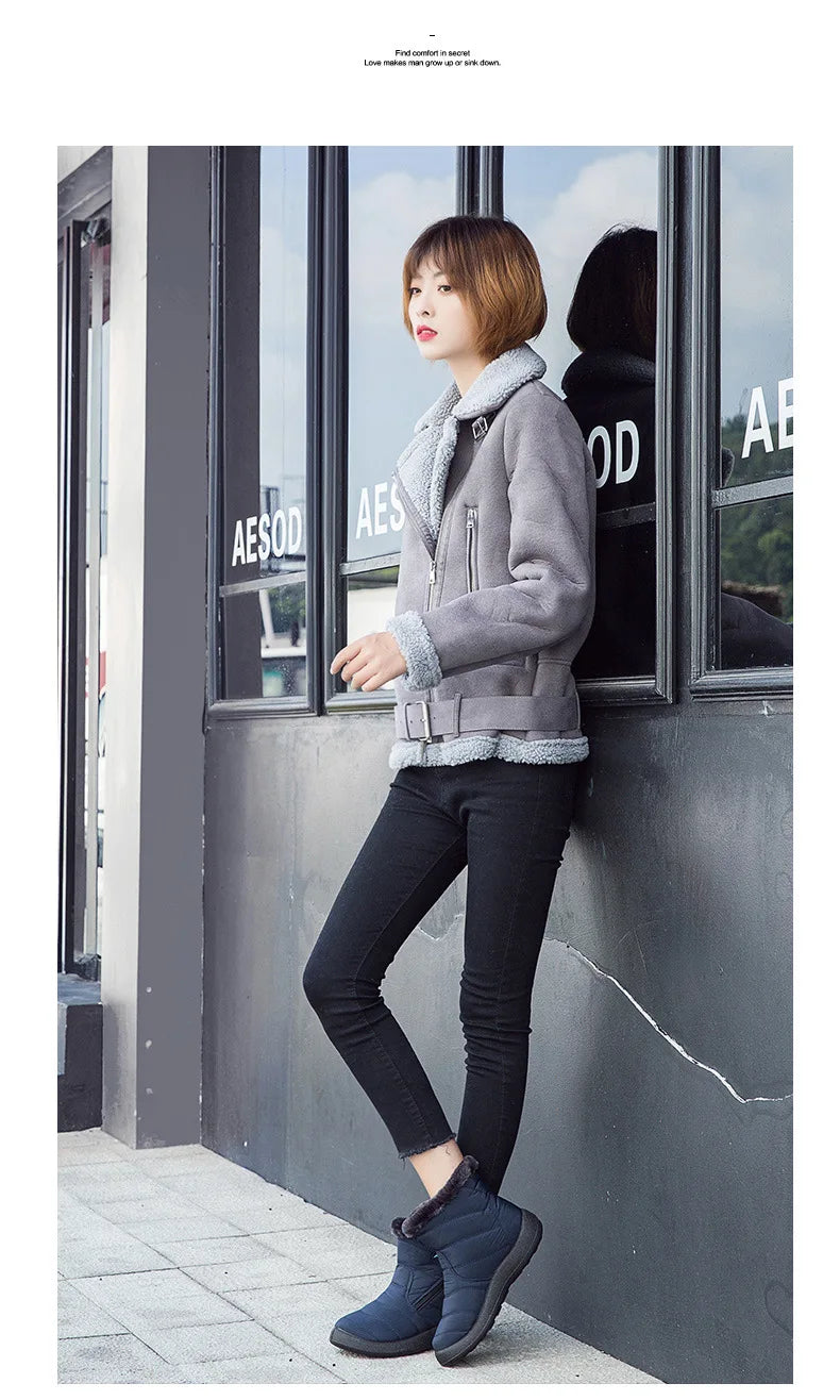 Bottes de rinçage astronomique imperméables pour femmes, chaussures optiques pour dames, baskets pour femmes, document solide, mode d'hiver - DOGOMET DIGITAL PLUS