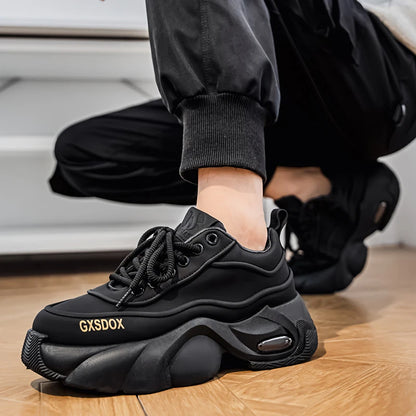 Chaussures pour hommes baskets hautes chaussures de sport de mode à semelles fines chaussures décontractées pour hommes anti-dérapant résistant à l'usure chaussures de course en plein air polyvalentes