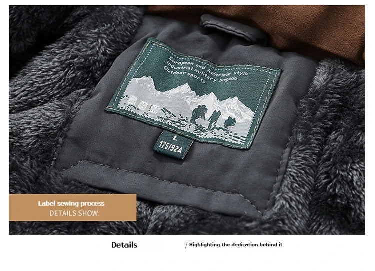 Manteau d'hiver homme hiver coupe-vent imperméable coton vêtements chaud froid grande taille coton veste vêtements pour hommes Parka manteaux pour hommes - DOGOMET DIGITAL PLUS