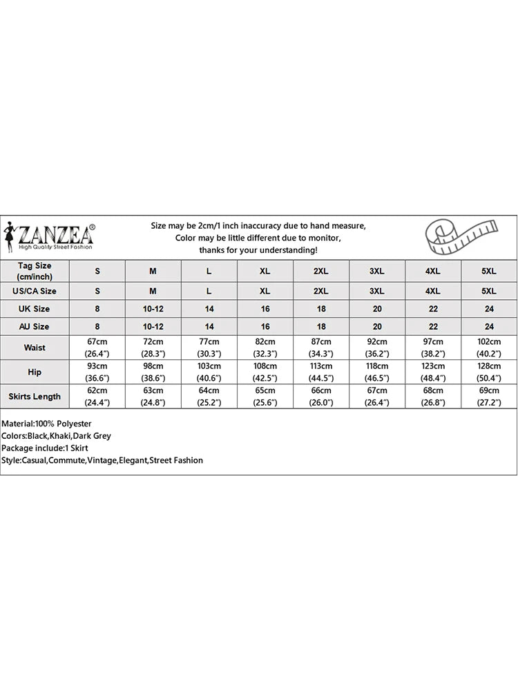 ZANZEA 2025 été taille haute jupe moulante Vintage Faldas femmes mode genou longueur Jupes décontracté ourlet fendu bureau travail Jupes