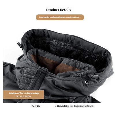 Manteau d'hiver homme hiver coupe-vent imperméable coton vêtements chaud froid grande taille coton veste vêtements pour hommes Parka manteaux pour hommes - DOGOMET DIGITAL PLUS